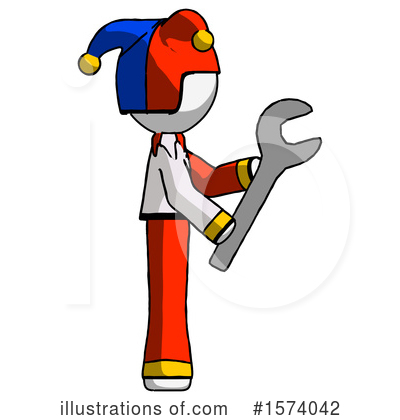 Royalty-Free (RF) White Design Mascot Clipart Illustration by Leo Blanchette - Stock Sample #1574042