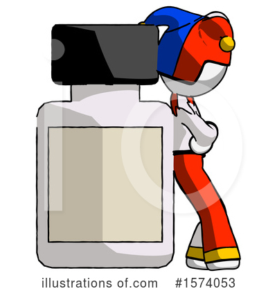Royalty-Free (RF) White Design Mascot Clipart Illustration by Leo Blanchette - Stock Sample #1574053