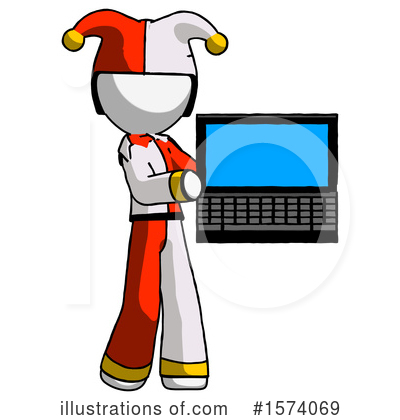 Royalty-Free (RF) White Design Mascot Clipart Illustration by Leo Blanchette - Stock Sample #1574069