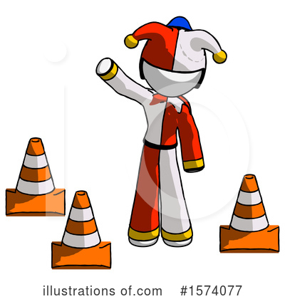 Royalty-Free (RF) White Design Mascot Clipart Illustration by Leo Blanchette - Stock Sample #1574077