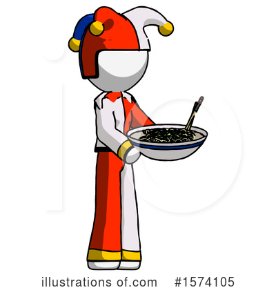 Royalty-Free (RF) White Design Mascot Clipart Illustration by Leo Blanchette - Stock Sample #1574105