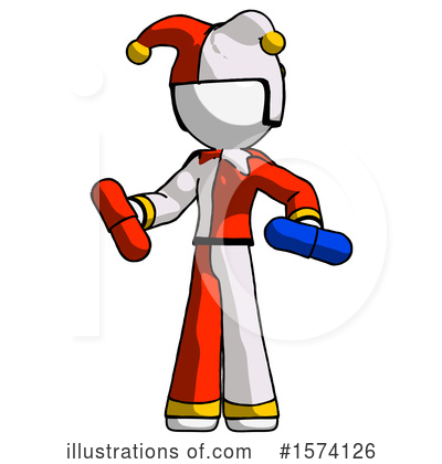 Royalty-Free (RF) White Design Mascot Clipart Illustration by Leo Blanchette - Stock Sample #1574126