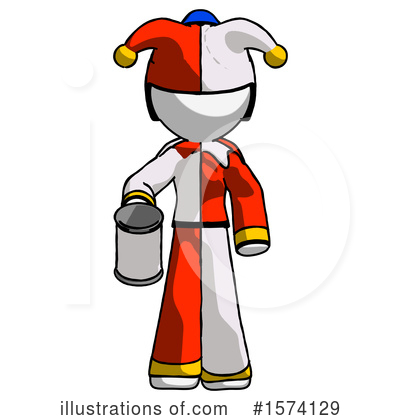 Royalty-Free (RF) White Design Mascot Clipart Illustration by Leo Blanchette - Stock Sample #1574129