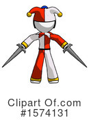 White Design Mascot Clipart #1574131 by Leo Blanchette