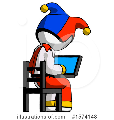 Royalty-Free (RF) White Design Mascot Clipart Illustration by Leo Blanchette - Stock Sample #1574148