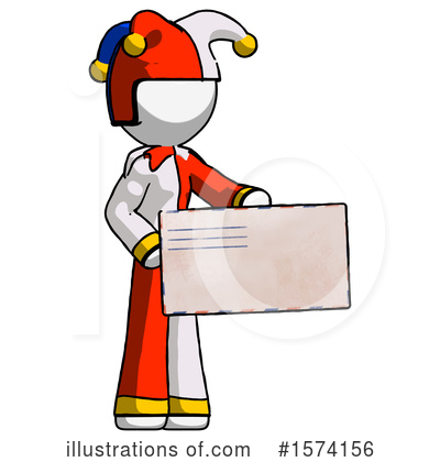 Royalty-Free (RF) White Design Mascot Clipart Illustration by Leo Blanchette - Stock Sample #1574156