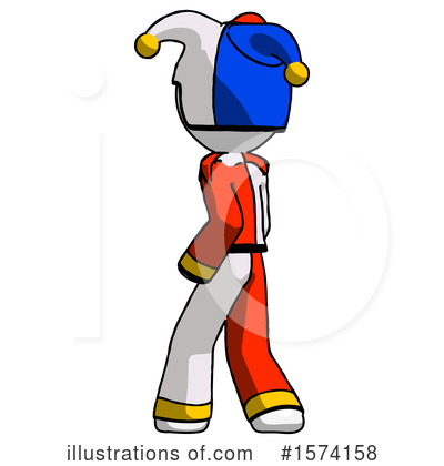 Royalty-Free (RF) White Design Mascot Clipart Illustration by Leo Blanchette - Stock Sample #1574158
