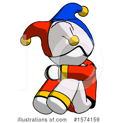 Royalty-Free (RF) White Design Mascot Clipart Illustration by Leo Blanchette - Stock Sample #1574159