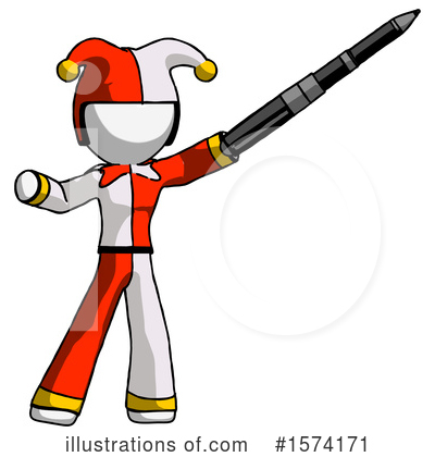 Royalty-Free (RF) White Design Mascot Clipart Illustration by Leo Blanchette - Stock Sample #1574171