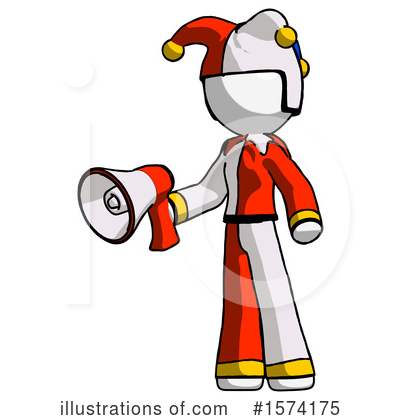 Royalty-Free (RF) White Design Mascot Clipart Illustration by Leo Blanchette - Stock Sample #1574175