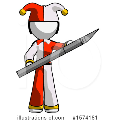 Royalty-Free (RF) White Design Mascot Clipart Illustration by Leo Blanchette - Stock Sample #1574181