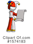White Design Mascot Clipart #1574183 by Leo Blanchette