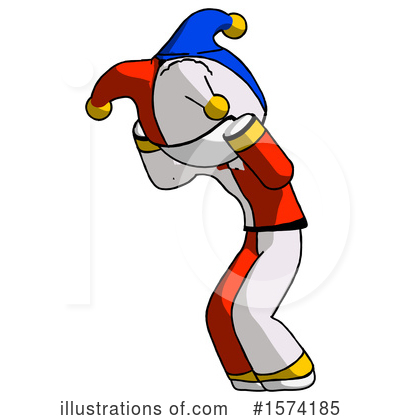 Royalty-Free (RF) White Design Mascot Clipart Illustration by Leo Blanchette - Stock Sample #1574185