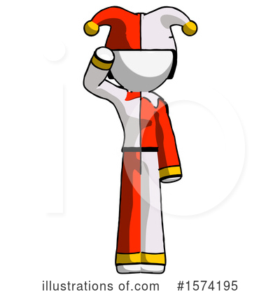 Royalty-Free (RF) White Design Mascot Clipart Illustration by Leo Blanchette - Stock Sample #1574195