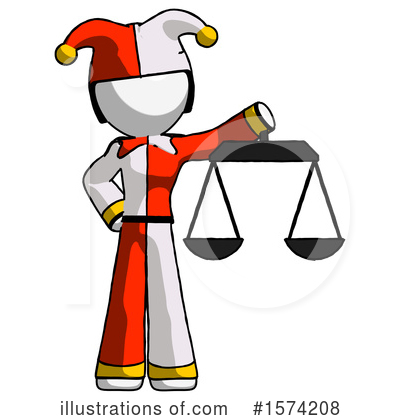 Royalty-Free (RF) White Design Mascot Clipart Illustration by Leo Blanchette - Stock Sample #1574208