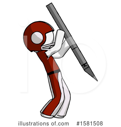 Royalty-Free (RF) White Design Mascot Clipart Illustration by Leo Blanchette - Stock Sample #1581508