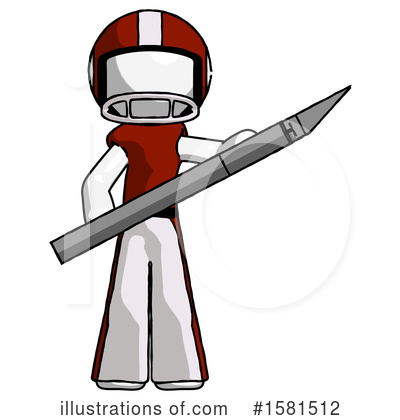 Royalty-Free (RF) White Design Mascot Clipart Illustration by Leo Blanchette - Stock Sample #1581512