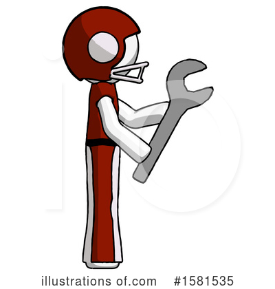 Royalty-Free (RF) White Design Mascot Clipart Illustration by Leo Blanchette - Stock Sample #1581535