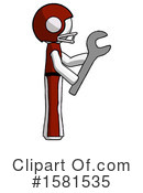 White Design Mascot Clipart #1581535 by Leo Blanchette