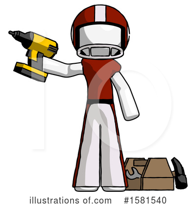 Royalty-Free (RF) White Design Mascot Clipart Illustration by Leo Blanchette - Stock Sample #1581540