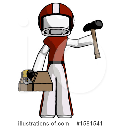 Royalty-Free (RF) White Design Mascot Clipart Illustration by Leo Blanchette - Stock Sample #1581541