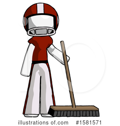 Royalty-Free (RF) White Design Mascot Clipart Illustration by Leo Blanchette - Stock Sample #1581571