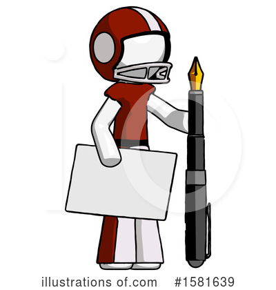 Royalty-Free (RF) White Design Mascot Clipart Illustration by Leo Blanchette - Stock Sample #1581639