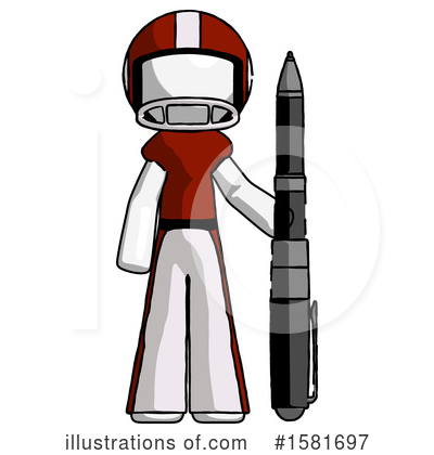 Royalty-Free (RF) White Design Mascot Clipart Illustration by Leo Blanchette - Stock Sample #1581697