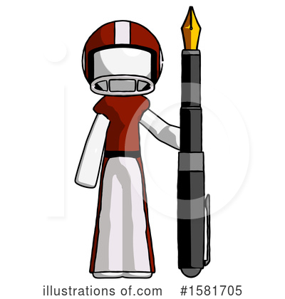 Royalty-Free (RF) White Design Mascot Clipart Illustration by Leo Blanchette - Stock Sample #1581705