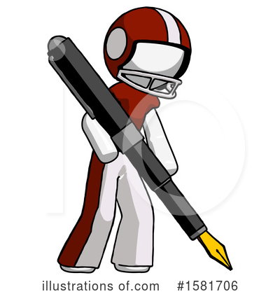 Royalty-Free (RF) White Design Mascot Clipart Illustration by Leo Blanchette - Stock Sample #1581706
