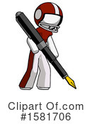 White Design Mascot Clipart #1581706 by Leo Blanchette