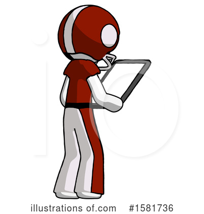 Royalty-Free (RF) White Design Mascot Clipart Illustration by Leo Blanchette - Stock Sample #1581736