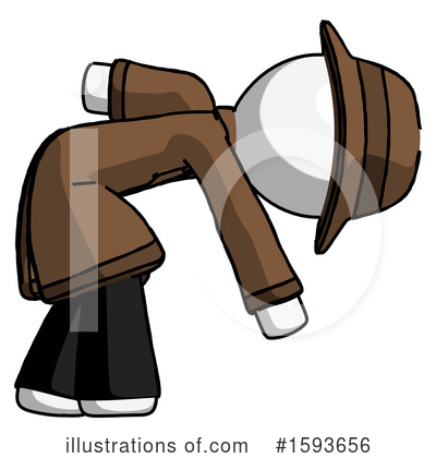 Royalty-Free (RF) White Design Mascot Clipart Illustration by Leo Blanchette - Stock Sample #1593656