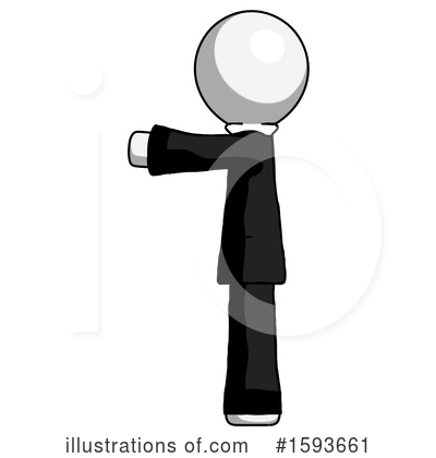 Royalty-Free (RF) White Design Mascot Clipart Illustration by Leo Blanchette - Stock Sample #1593661