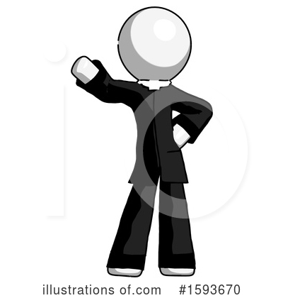 Royalty-Free (RF) White Design Mascot Clipart Illustration by Leo Blanchette - Stock Sample #1593670