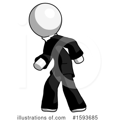 Royalty-Free (RF) White Design Mascot Clipart Illustration by Leo Blanchette - Stock Sample #1593685