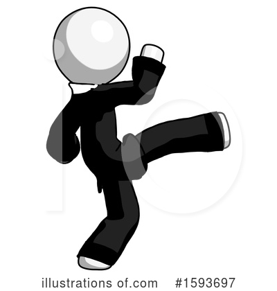 Royalty-Free (RF) White Design Mascot Clipart Illustration by Leo Blanchette - Stock Sample #1593697
