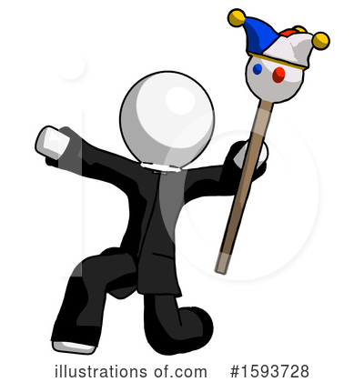 Royalty-Free (RF) White Design Mascot Clipart Illustration by Leo Blanchette - Stock Sample #1593728