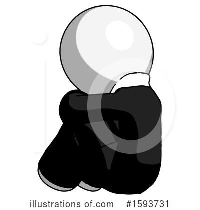 Royalty-Free (RF) White Design Mascot Clipart Illustration by Leo Blanchette - Stock Sample #1593731