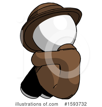 Royalty-Free (RF) White Design Mascot Clipart Illustration by Leo Blanchette - Stock Sample #1593732