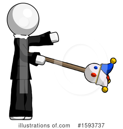 Royalty-Free (RF) White Design Mascot Clipart Illustration by Leo Blanchette - Stock Sample #1593737