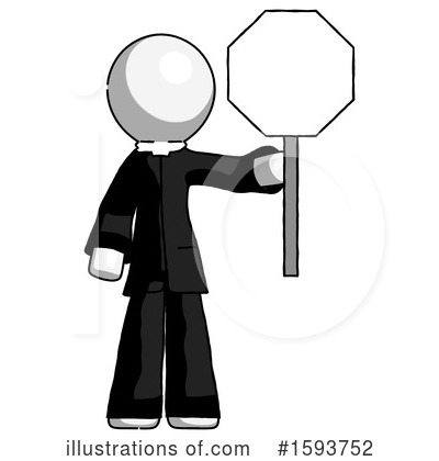 Royalty-Free (RF) White Design Mascot Clipart Illustration by Leo Blanchette - Stock Sample #1593752