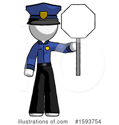 Royalty-Free (RF) White Design Mascot Clipart Illustration by Leo Blanchette - Stock Sample #1593754