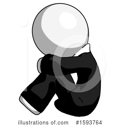 Royalty-Free (RF) White Design Mascot Clipart Illustration by Leo Blanchette - Stock Sample #1593764