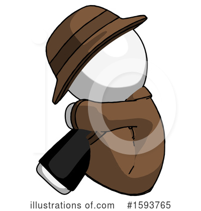 Royalty-Free (RF) White Design Mascot Clipart Illustration by Leo Blanchette - Stock Sample #1593765