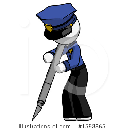 Royalty-Free (RF) White Design Mascot Clipart Illustration by Leo Blanchette - Stock Sample #1593865