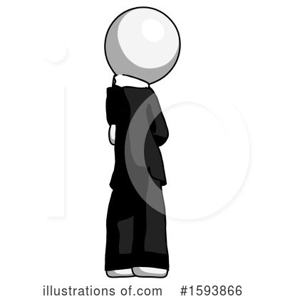 Royalty-Free (RF) White Design Mascot Clipart Illustration by Leo Blanchette - Stock Sample #1593866