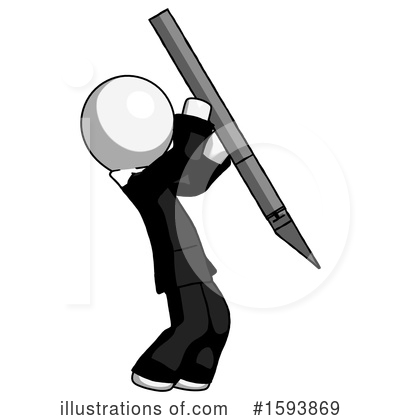 Royalty-Free (RF) White Design Mascot Clipart Illustration by Leo Blanchette - Stock Sample #1593869