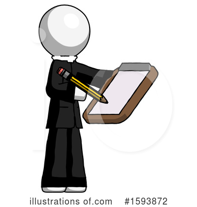Royalty-Free (RF) White Design Mascot Clipart Illustration by Leo Blanchette - Stock Sample #1593872