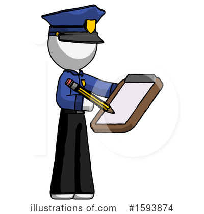 Royalty-Free (RF) White Design Mascot Clipart Illustration by Leo Blanchette - Stock Sample #1593874